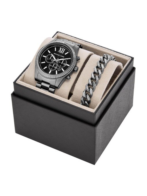 Michael Kors Lexington Gunmetal Watch Set MK9217SET