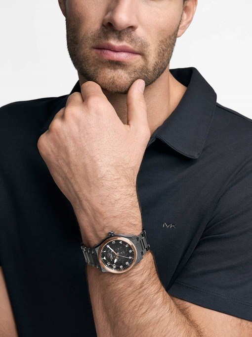 Michael Kors Panorama Gunmetal Watch MK9219