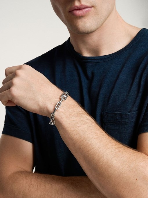 Fossil Knox Silver Bracelet JF04883040