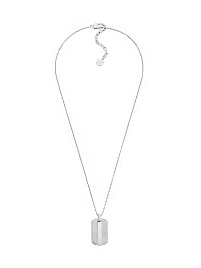 Fossil Knox Silver Necklace JF04882040
