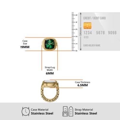 Nick Jonas x Fossil Machine Luxe Gold Ring Watch LE1213