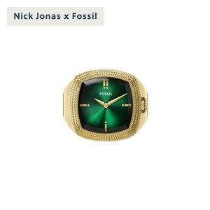 Nick Jonas x Fossil Machine Luxe Gold Ring Watch LE1213
