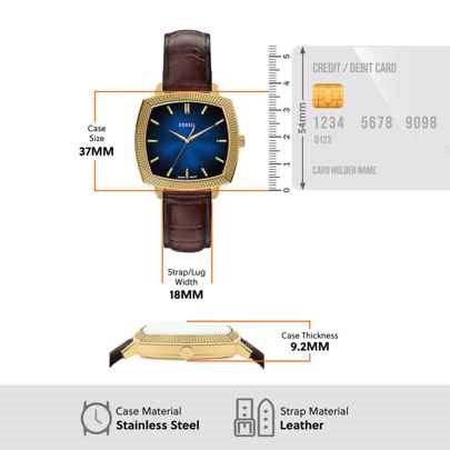 Nick Jonas x Fossil Machine Luxe Brown Watch LE1215
