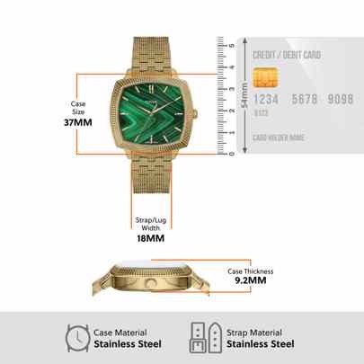 Nick Jonas x Fossil Machine Luxe Gold Watch LE1217