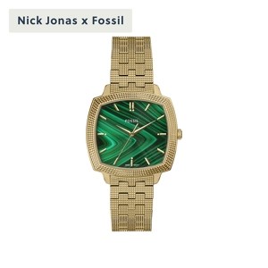 Nick Jonas x Fossil Machine Luxe Gold Watch LE1217