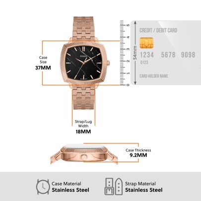 Nick Jonas x Fossil Machine Luxe Rose Gold Watch LE1226