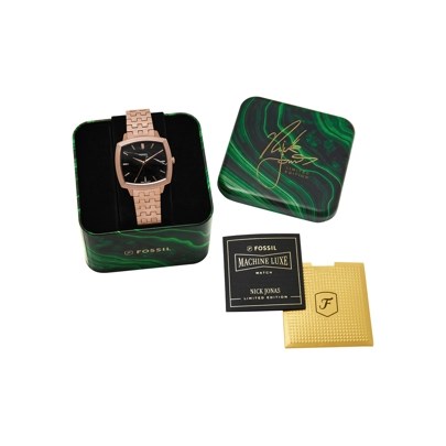 Nick Jonas x Fossil Machine Luxe Rose Gold Watch LE1226