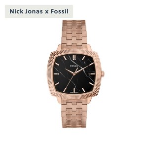 Nick Jonas x Fossil Machine Luxe Rose Gold Watch LE1226