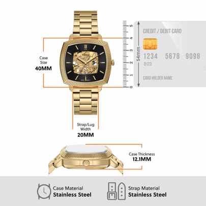 Nick Jonas x Fossil Machine Luxe Gold Watch LE1218