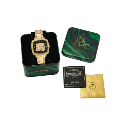 Nick Jonas x Fossil Machine Luxe Gold Watch LE1218