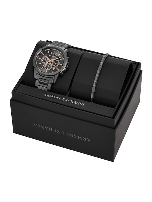 Armani Exchange Gunmetal Watch AX7170SET