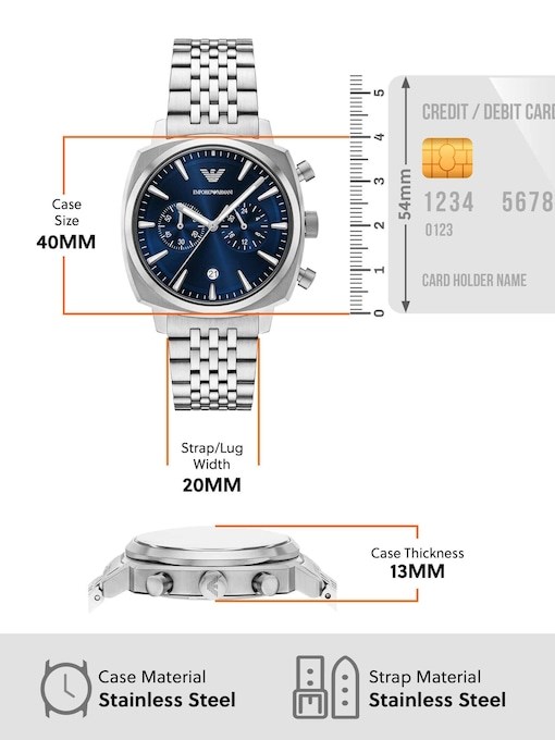 Emporio Armani Silver Watch AR11688