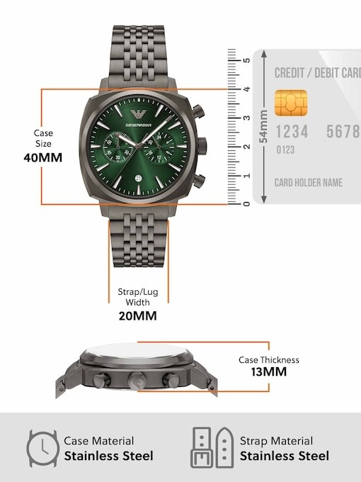 Emporio Armani Gunmetal Watch AR11689