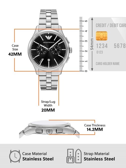 Emporio Armani Silver Watch AR11691