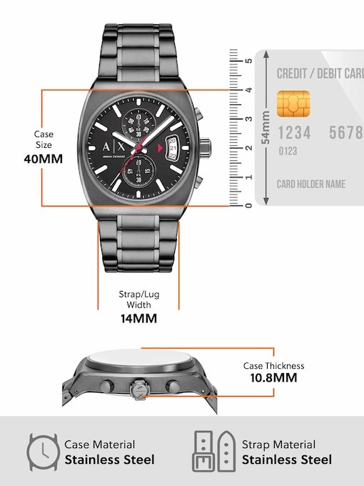 Armani Exchange Gunmetal Watch AX2823