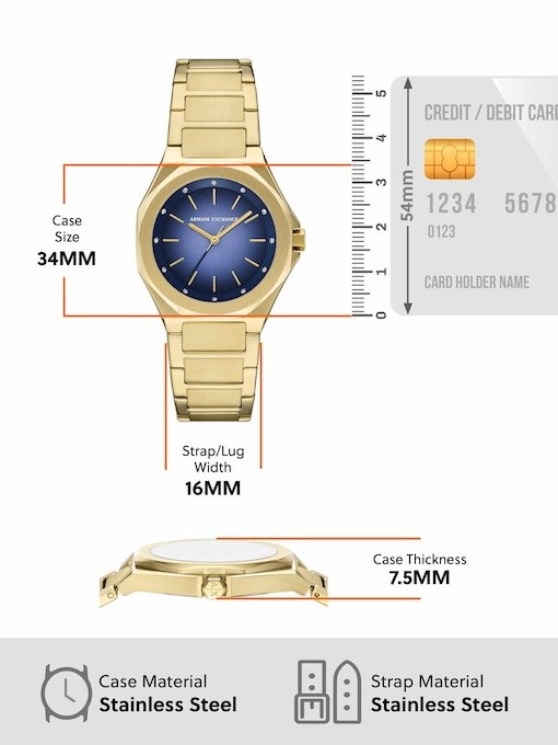 Armani Exchange Gold Watch AX4620