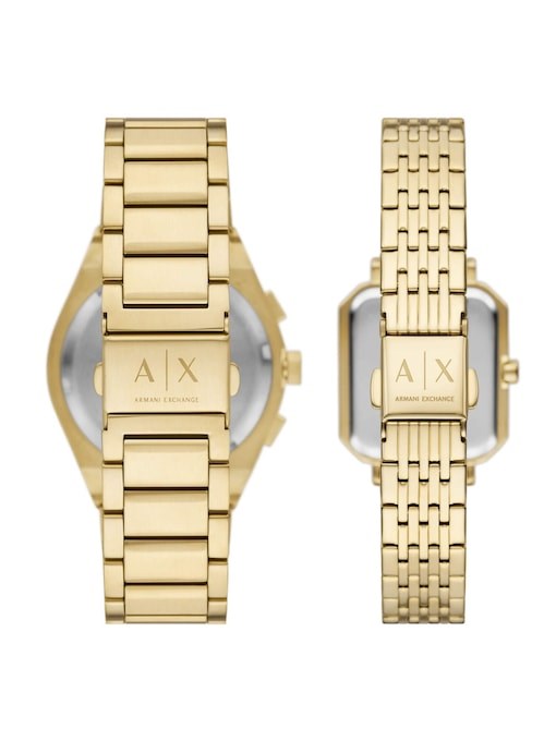 Armani Exchange Gold Watch AX7171SET