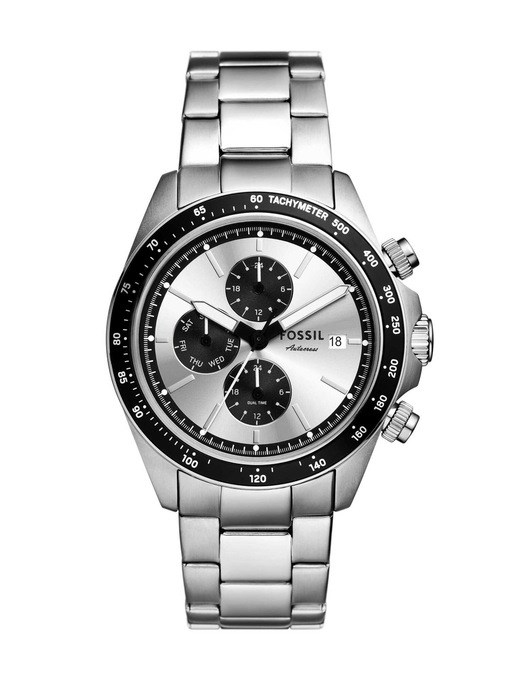 Fossil Autocross Silver Watch FS6124