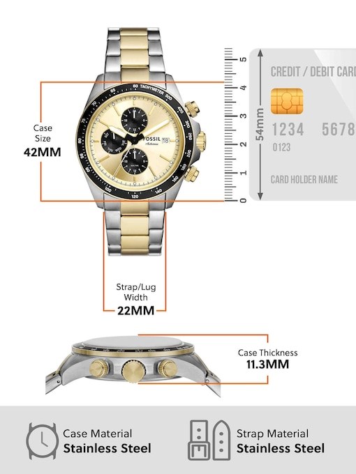 Fossil Autocross  Two-tone Watch FS6126