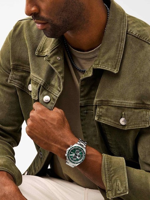 Fossil Autocross Silver Watch FS6127