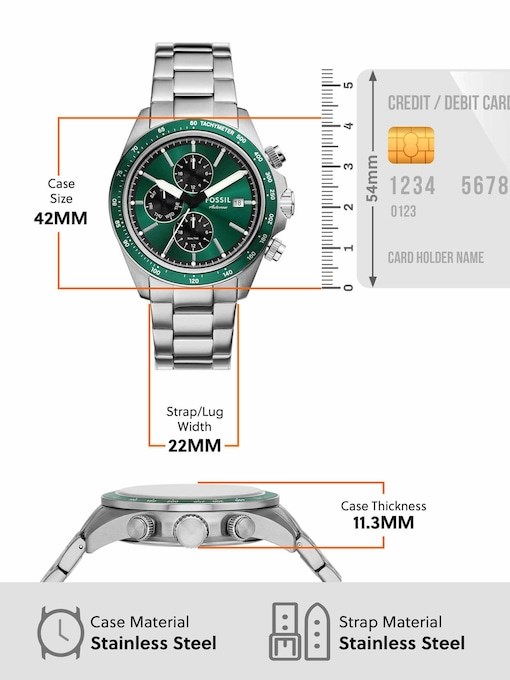 Fossil Autocross Silver Watch FS6127