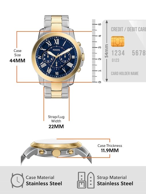 Fossil Grant Two-tone Watch FS6132