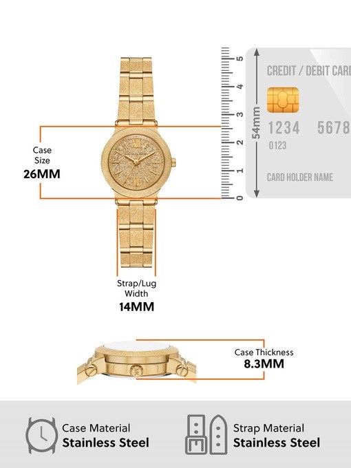 Michael Kors Billie Gold Watch MK7554