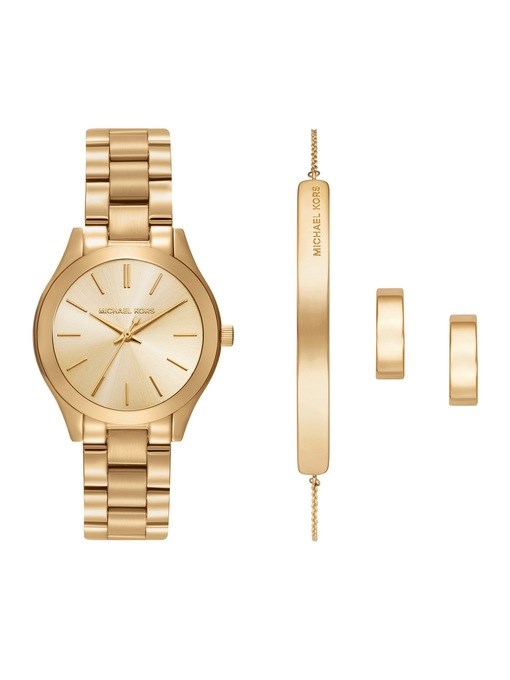 Michael Kors Slim Runway Gold Watch Set MK7561SET