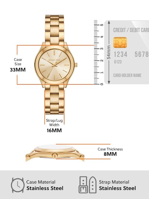 Michael Kors Slim Runway Gold Watch Set MK7561SET