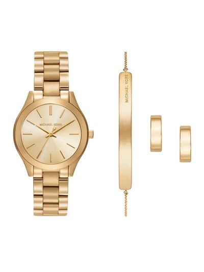 Michael Kors Slim Runway Gold Watch Set MK7561SET
