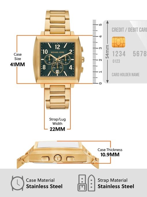 Michael Kors Rhys Gold Watch MK9229