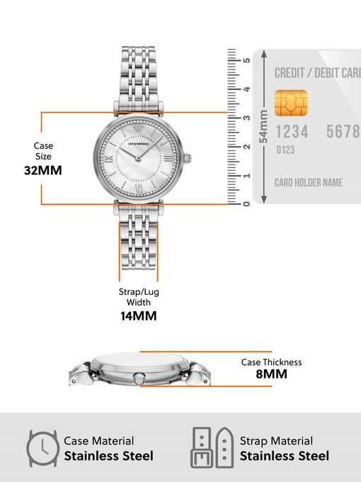 Emporio Armani Silver Watch AR11701
