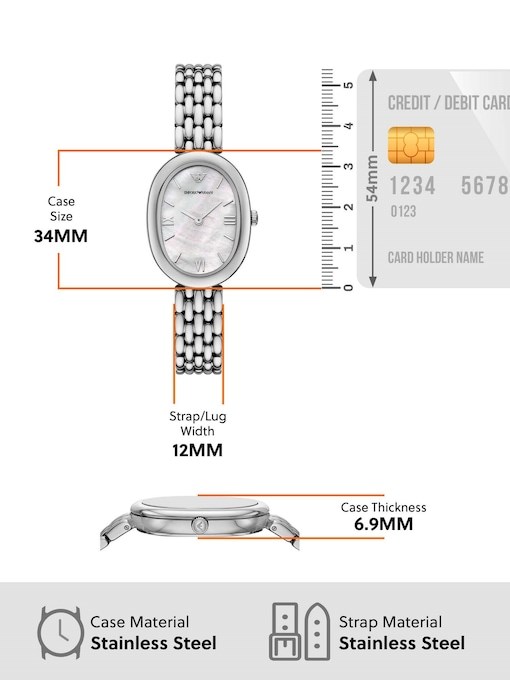 Emporio Armani Silver Watch AR11706