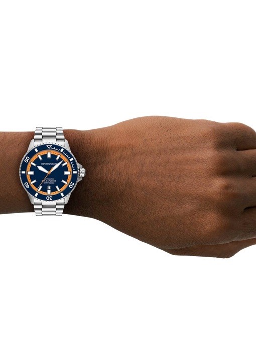 Emporio Armani Silver Watch AR60090