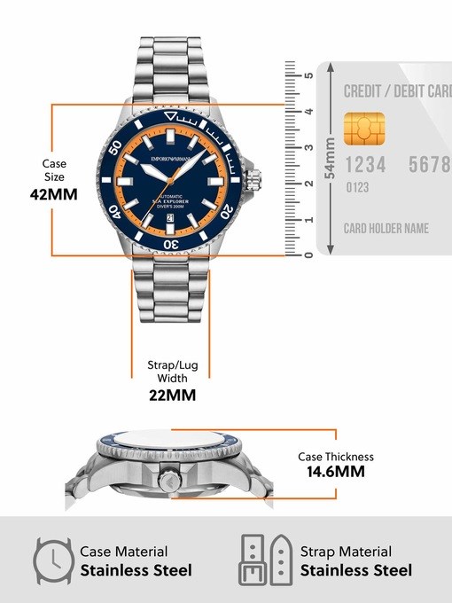 Emporio Armani Silver Watch AR60090
