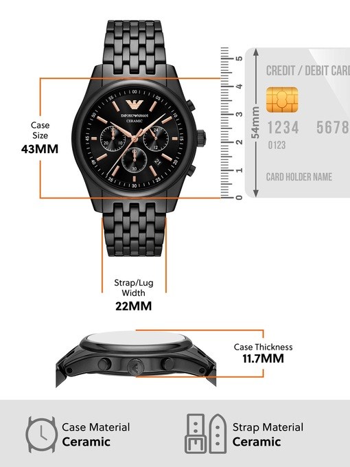 Emporio Armani Black Watch AR70015 Emporio Armani Black Watch AR70015