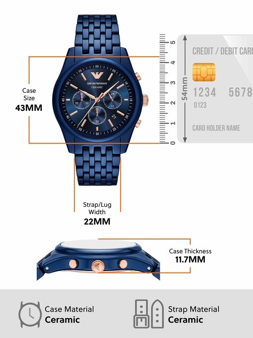 Emporio Armani Blue Watch AR70016 Emporio Armani Blue Watch AR70016