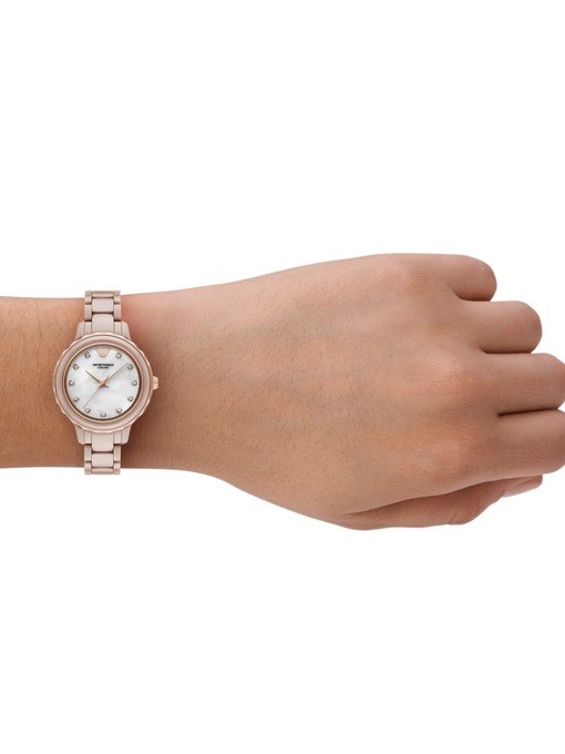 Emporio Armani Taupe Watch AR70018