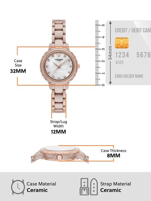 Emporio Armani Taupe Watch AR70018