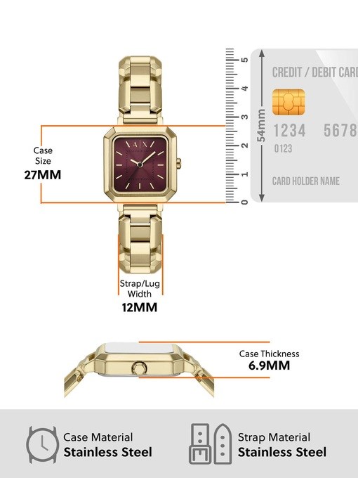 Armani Exchange Gold Watch AX5734