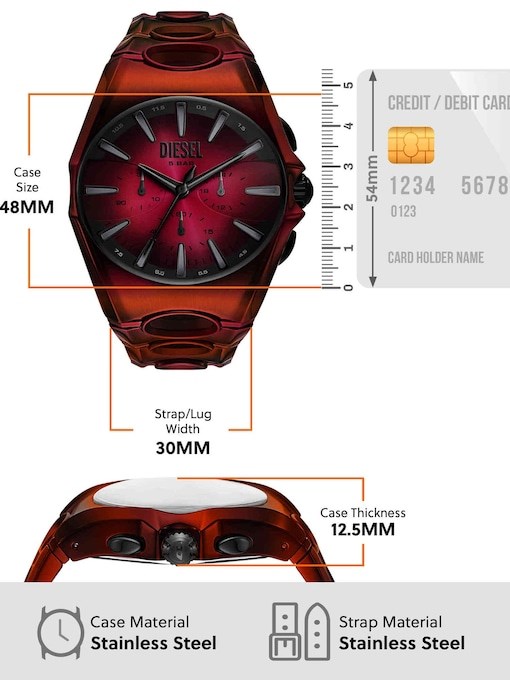Diesel D-Curve Red Watch DZ4693