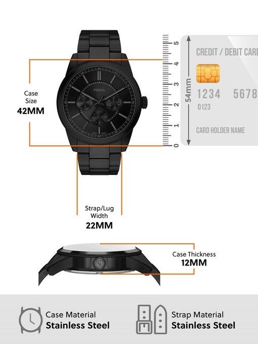 Fossil Pearson Black Watch FS6135