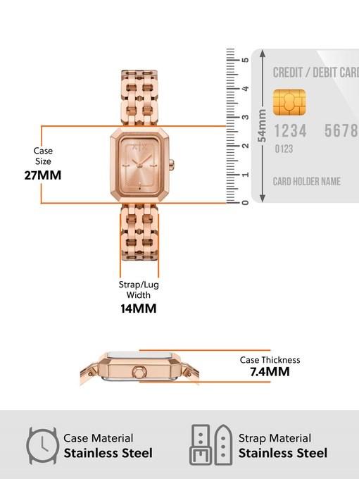 Armani Exchange Rose Gold Watch AX5814