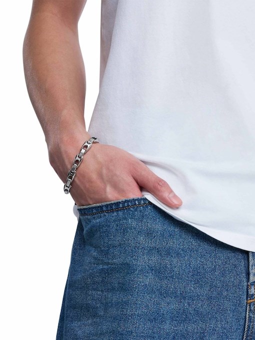 Diesel Metamorph Silver Bracelet DX1633040