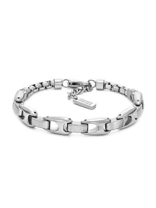 Diesel D Logo Silver Bracelet DX1627040