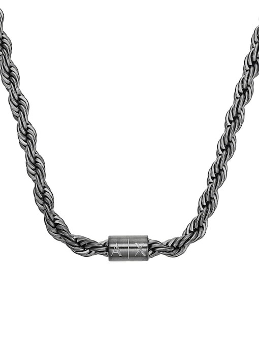 Armani Exchange Gunmetal Necklace AXG0163060