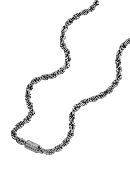 Armani Exchange Gunmetal Necklace AXG0163060