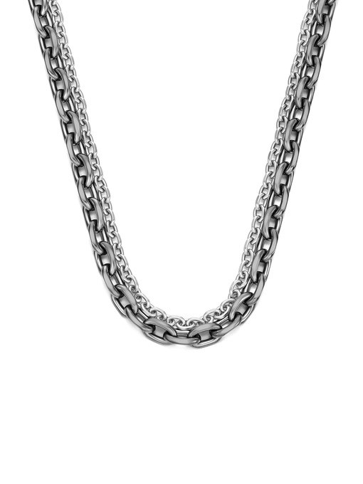 Armani Exchange Gunmetal Necklace AXG0159060
