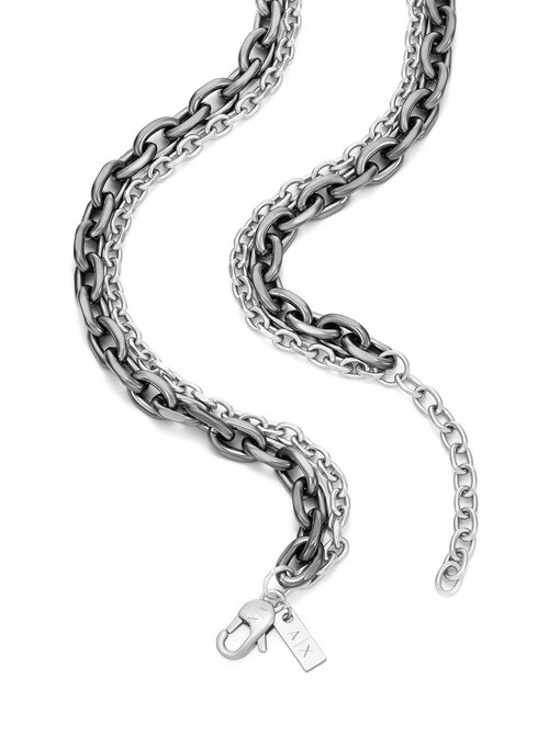 Armani Exchange Gunmetal Necklace AXG0159060