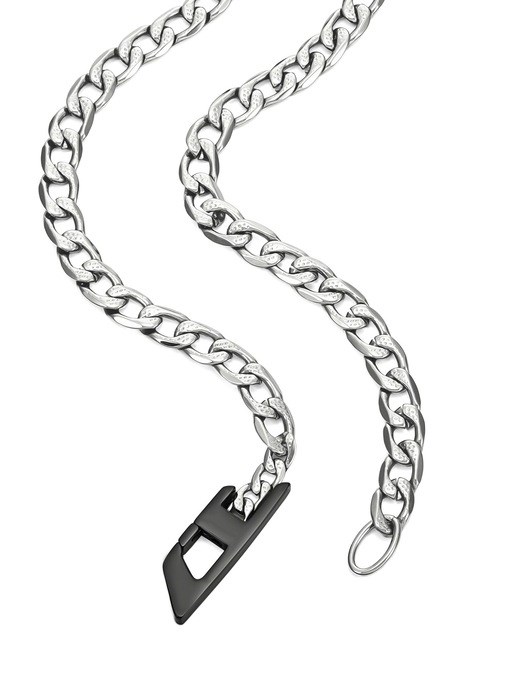 Diesel D Logo Two-Tone Necklace DX1636931